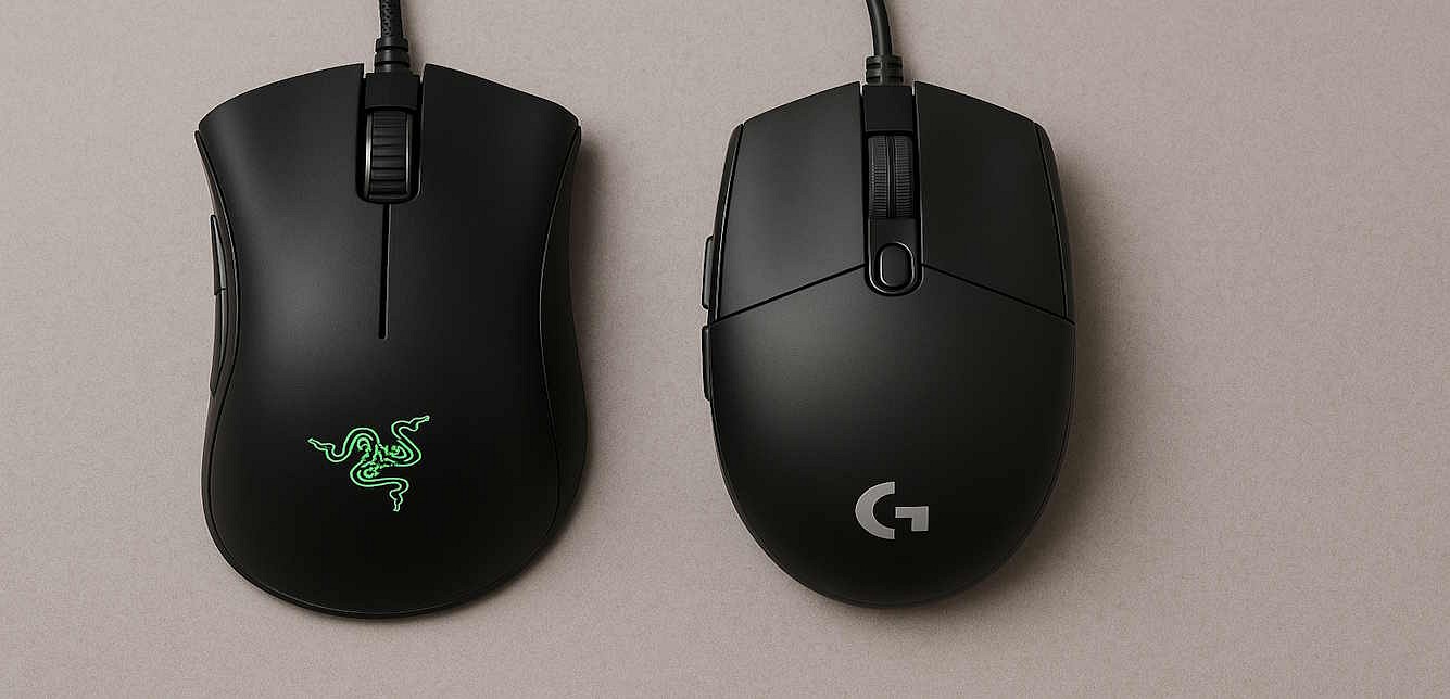 Budget Gaming Mice: Razer DeathAdder Essential vs. Logitech G203