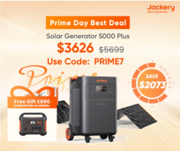 Jackery Solar Generator 5000 Plus - FLASH SALE