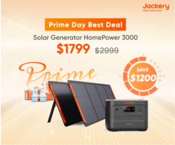 Jackery Solar Generator HomePower 3000 - FLASH SALE